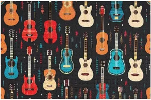 Funny Family Puzzles witness Britain domestic tournament prelude schedule Challenging Game Toys Home Decoration Puzzle 1000 PCS Guitar Jigsaw Puzzles 