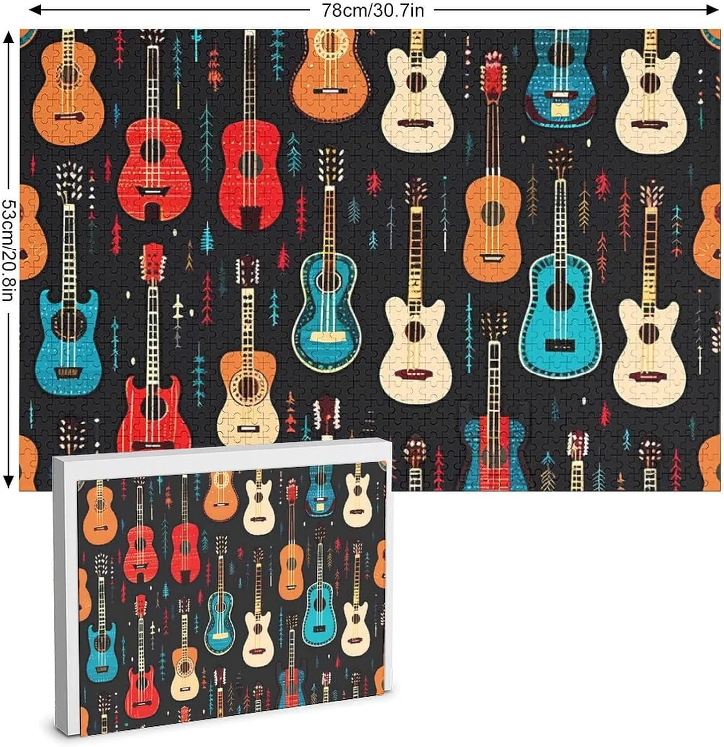 Funny Family Puzzles witness Britain domestic tournament prelude schedule Challenging Game Toys Home Decoration Puzzle 1000 PCS Guitar Jigsaw Puzzles 