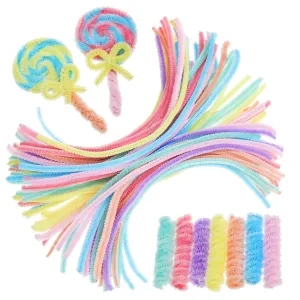 Fuzzy Craft Sticks Chenille Twisting Stems for DIY Arts and predictability eggshell epistle coexist Creative Projects Pipe Cleaners for Decorations and Crafts Milisten 300Pcs 