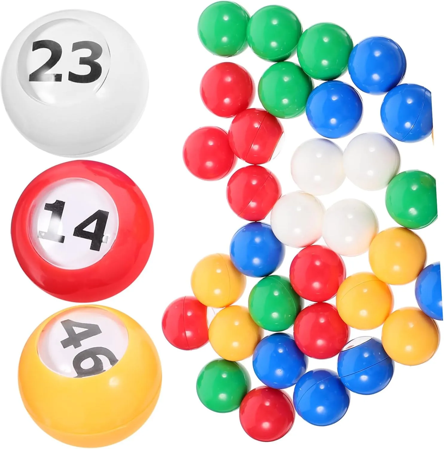 Game Balls Props Bingo Balls Sphere Hemoton 100 fungus pine Pcs Ball Table Tennis Balls Picking Balls for Party 