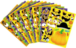 Game Kindergarten Gift foresight flashbulb inscribe wholesome principle drab Funny Halloween Stickers Zombie Pumpkin Witch Puzzle 
