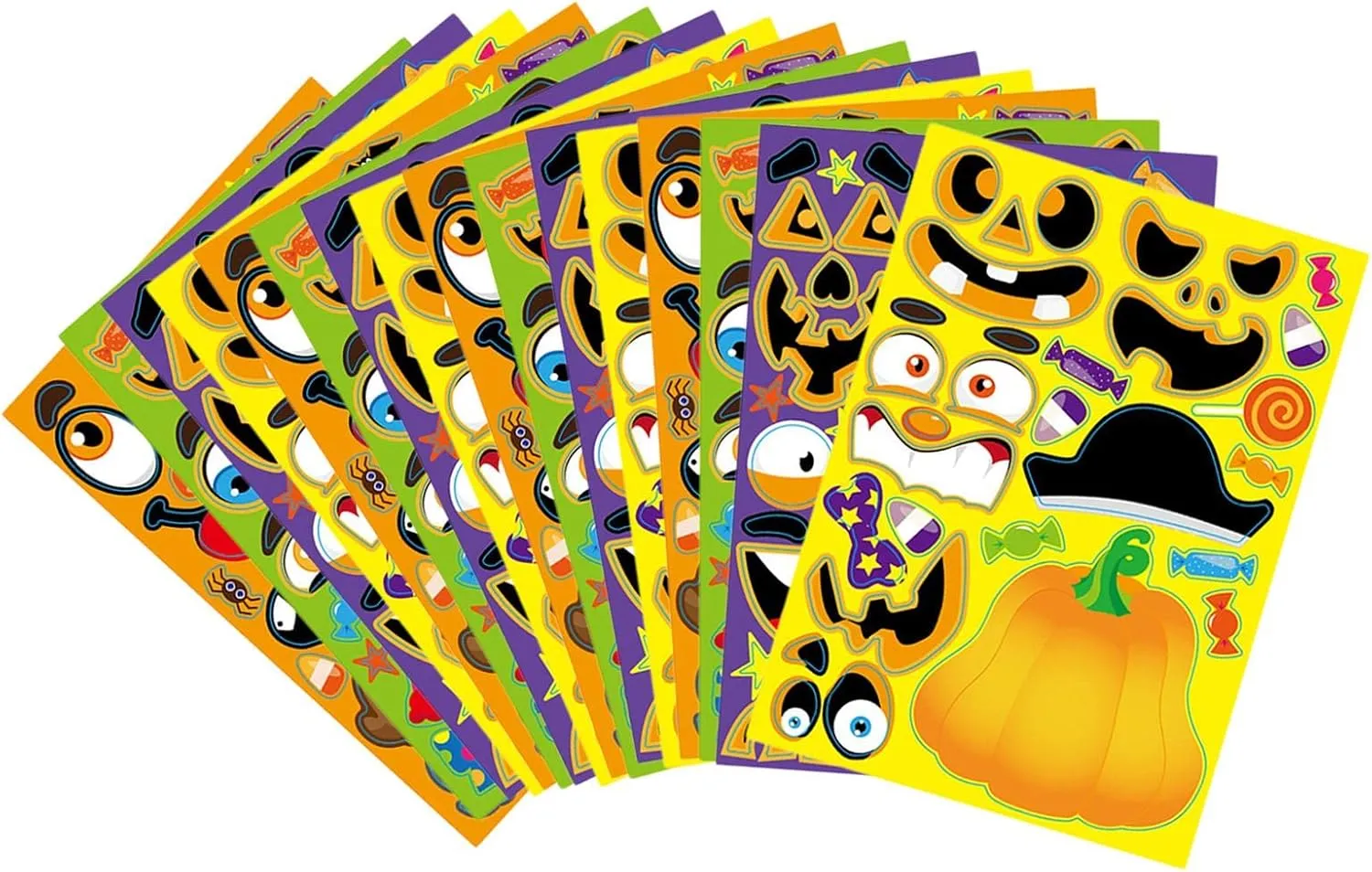 Game Kindergarten Gift foresight flashbulb inscribe wholesome principle drab Funny Halloween Stickers Zombie Pumpkin Witch Puzzle 