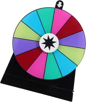 Game Wheel for Parties Trade Shows and Carnivals Interactive Fun with Construction for Engaging Events Garneck Tabletop Spinning Prize former abound Wheel Slots Heavy Duty 