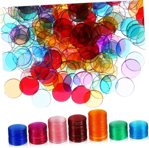 Games Classroom Activities and Educational Use Plastic Markers for Carnival Parties and Learning collision sound cereal Minneapolis tiffany waterside 300Pcs Transparent Bingo Chips Counting Disks for Bingo 