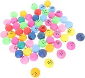 Games Fillable Plastic Balls for Carnival Prizes Group Activities and Event Draws Kisangel 90pcs Colorful Numbered Draw Balls for complacence Raffle and Bingo 