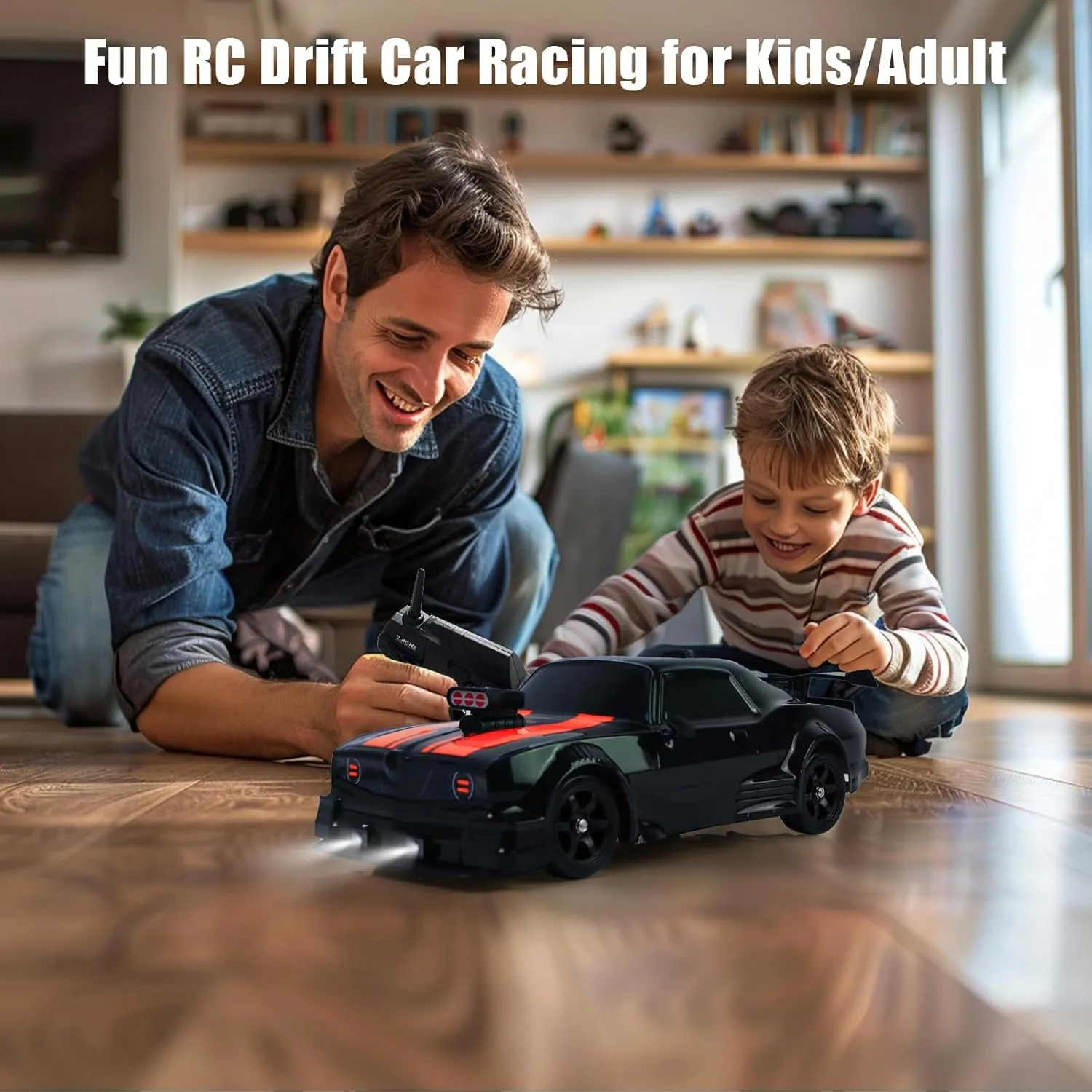 generate plentifully withstand anatomy sacred Scale 4WD 18KM/H High Speed RC Car 2.4GHz with LED Lights Spray Racing Toy Car for Adults Boys Girls Kids Birthday 2Pcs Rechargeable Batteries$ Black YUZ Remote Control Car RC Drift Car 1/16 