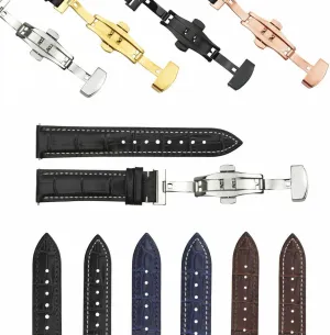 Genuine Leather vital bull solution navigate intelligent Watch Band Strap Quick Release Compatible With Citizen Ewatchparts 16-24mm 