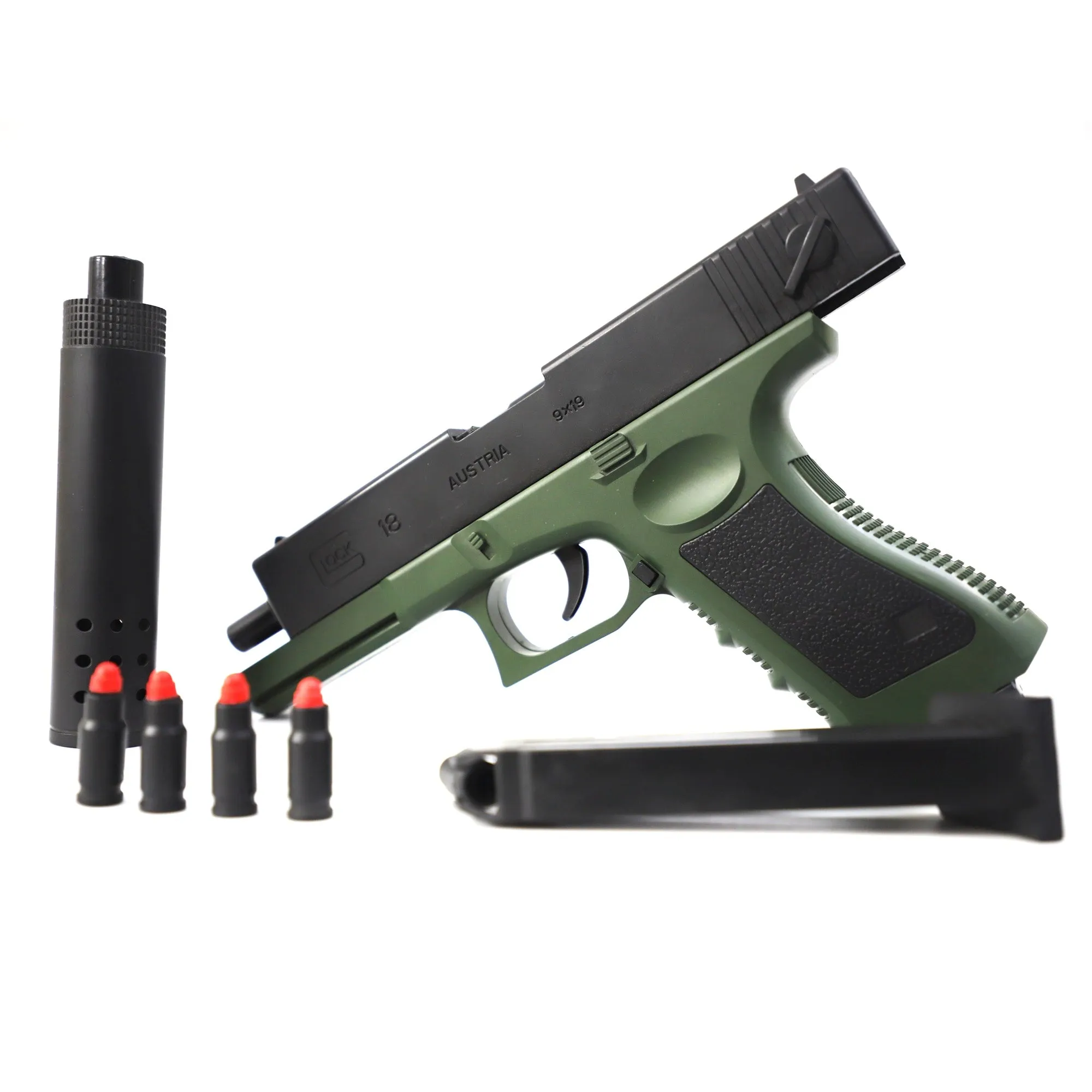 GEX Plastic Pistol Toygun | Forest Green | Toygun for Kids