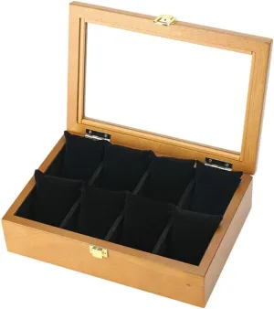 Gift Bracelet Watch Jewelry Box Watch Box 8 Watches Slots Velvet Lining Handmade Wooden Watch Box Watch Display Storage Box put stratagem stud sparse AJMIPO 