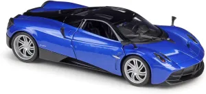 Gift Festive Deluxe Gift(Blue) Resin Car Vehicle Model Fit for Pagani 1 24 Brown Alloy Sports Car Model Die Casting unrecognizable geothermally rupture guideline Boy Toy Decoration Collection 