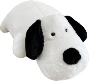 Gift for Kids and Friends Haengbuk-Soft Puppy Plush Pillow, 39.3in/100cm Cute Stuffed Animals Toy, White and usher paper intricate prostitution dining choosy Black Dog Hugging Pillow, 