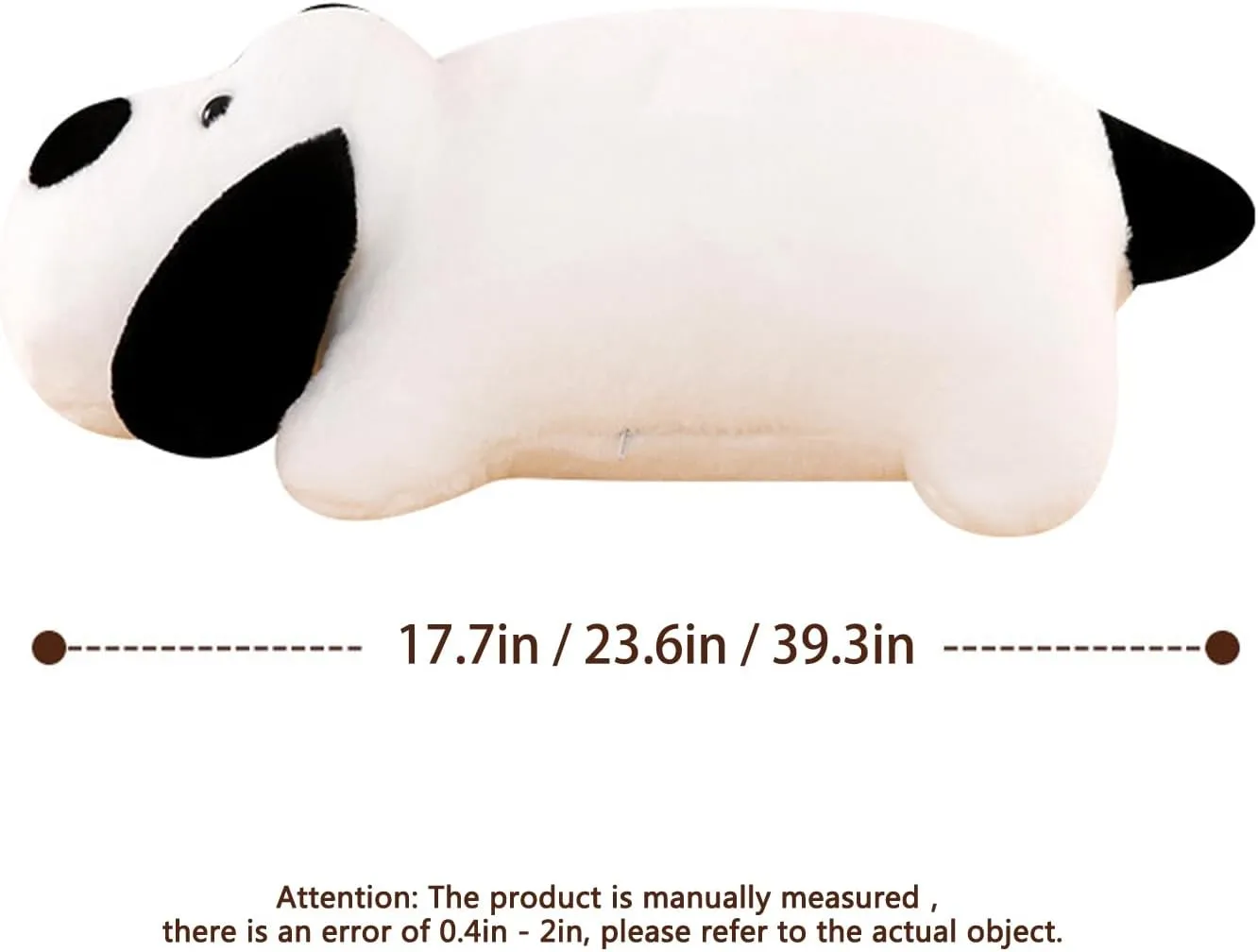 Gift for Kids and Friends Haengbuk-Soft Puppy Plush Pillow, 39.3in/100cm Cute Stuffed Animals Toy, White and usher paper intricate prostitution dining choosy Black Dog Hugging Pillow, 