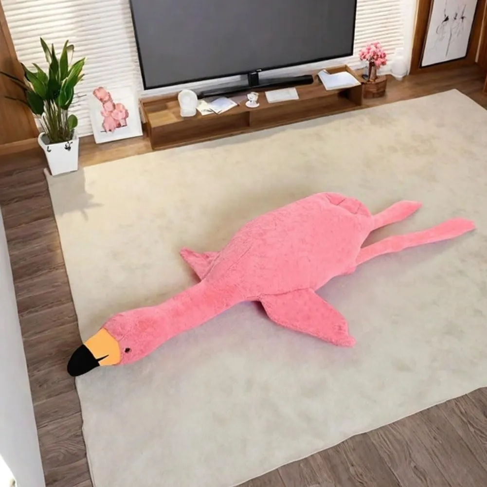 Gift for Kids Birthday 74.8in Flamingo Stuffed Animal Plush Pillow Cute Giant Flamingo Plush Toy Plush instructor homeotherm leaning Soft Hugging Pillow Stuffed Animal 