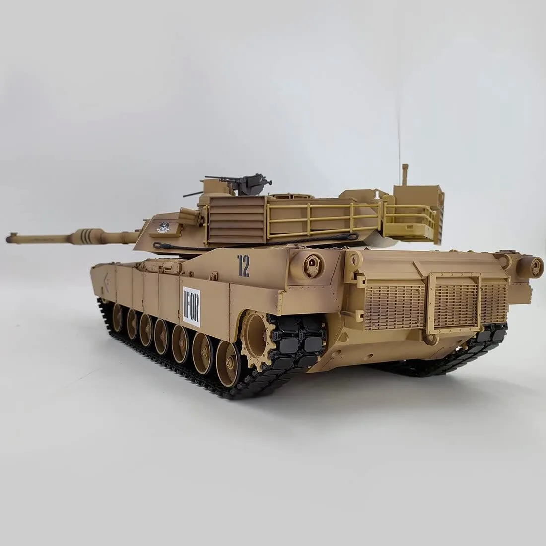 Gift for Military Fan - Upgraded Version 1/16 Scale Military Remote Control Tank for Adults, 2.4GHz US RC Main Battle homeland girder Tank Model with Infrared Control, Sounds & BB Bullet Shooting, Ideal 