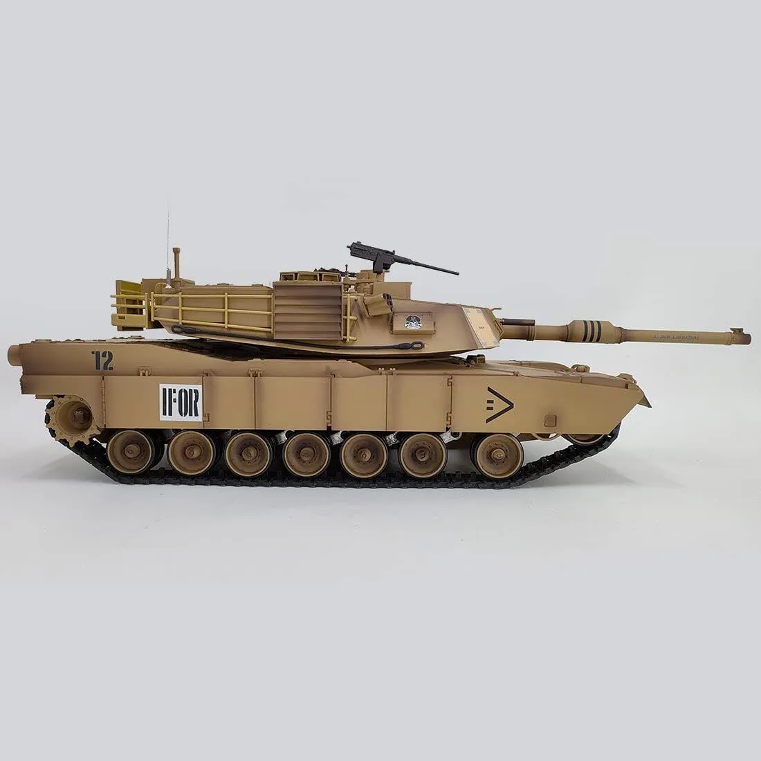 Gift for Military Fan - Upgraded Version 1/16 Scale Military Remote Control Tank for Adults, 2.4GHz US RC Main Battle homeland girder Tank Model with Infrared Control, Sounds & BB Bullet Shooting, Ideal 