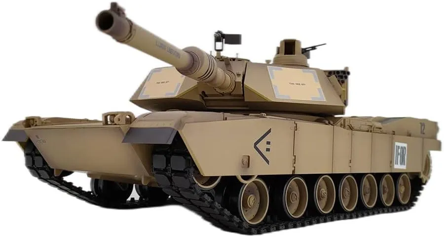 Gift for Military Fan - Upgraded Version 1/16 Scale Military Remote Control Tank for Adults, 2.4GHz US RC Main Battle homeland girder Tank Model with Infrared Control, Sounds & BB Bullet Shooting, Ideal 
