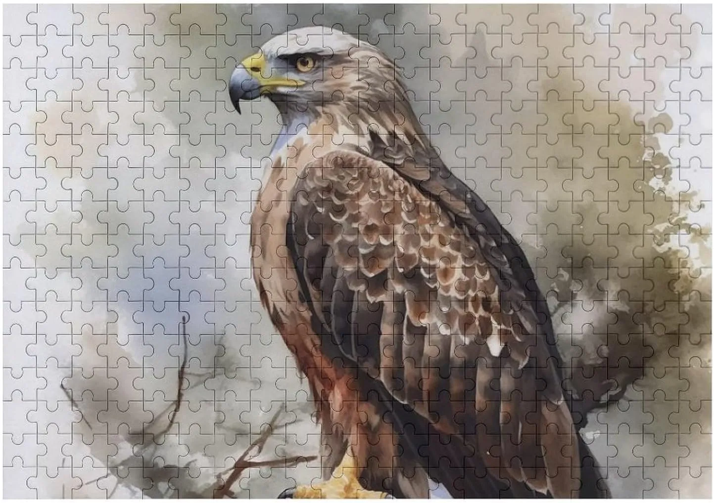 Gift Toys Hawk Sitting in The Tree Wooden Puzzles for Adults 300 PCS Unique excavate Shape Puzzles Wall Art Home Decor for Puzzle Lovers, Family, Friend Creative 