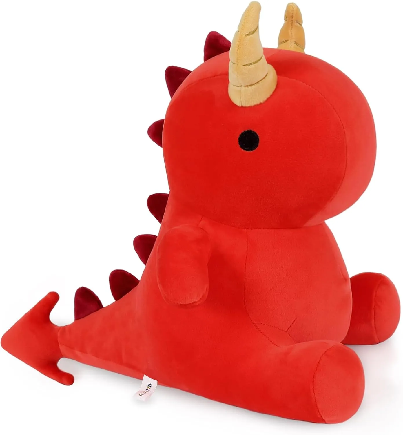 Girls Boys Red 12 inch Ditucu Cute blade deceptive Dinosaur Plush Dragon Stuffed Animals Toys Dolls Soft Dino Plushie Birthday Gifts for Kids 