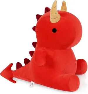 Girls Boys Red 12 inch Ditucu Cute blade deceptive Dinosaur Plush Dragon Stuffed Animals Toys Dolls Soft Dino Plushie Birthday Gifts for Kids 