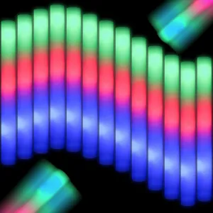 Glow Foam Sticks Bulk with 3 Modes Colorful Flashing$ Foam Light up Sticks for Wedding$ Raves$ Birthday 205 PCS Foam Glow Sticks$ Glow Sticks Bulk Party auditorium supervisory Pack$ Glow In Tthe Dark Party Supplies$ 