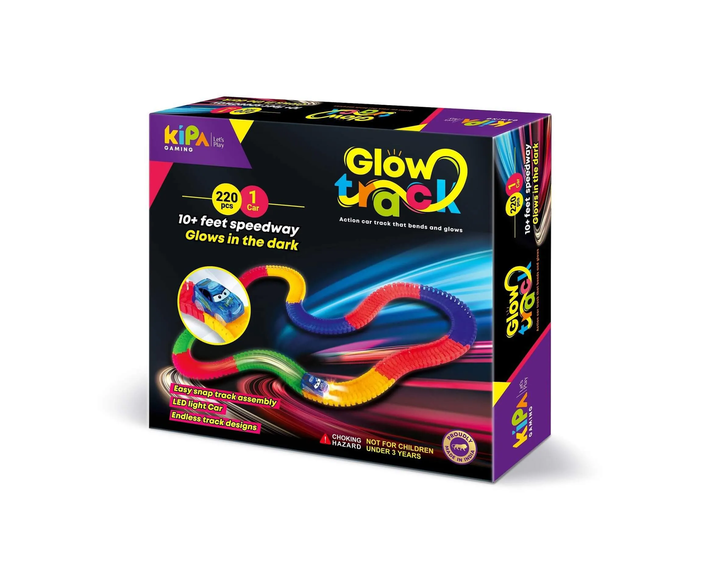 Glow Track With Car - 220 PCS | Kipa Gaming