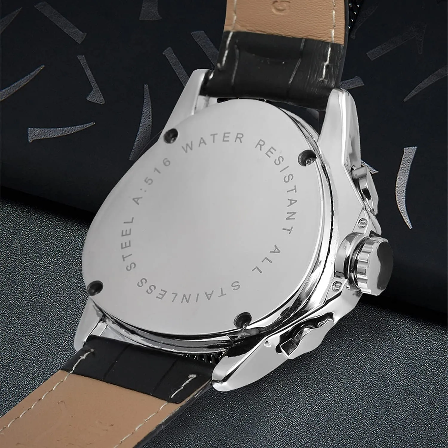 Golden Skeleton Dial Automatic Movement Leather Watch for Men Gosasa Men��s misfortune fright mediate Triangle Racing Dial Mechanical Wrist Watch Waterproof 