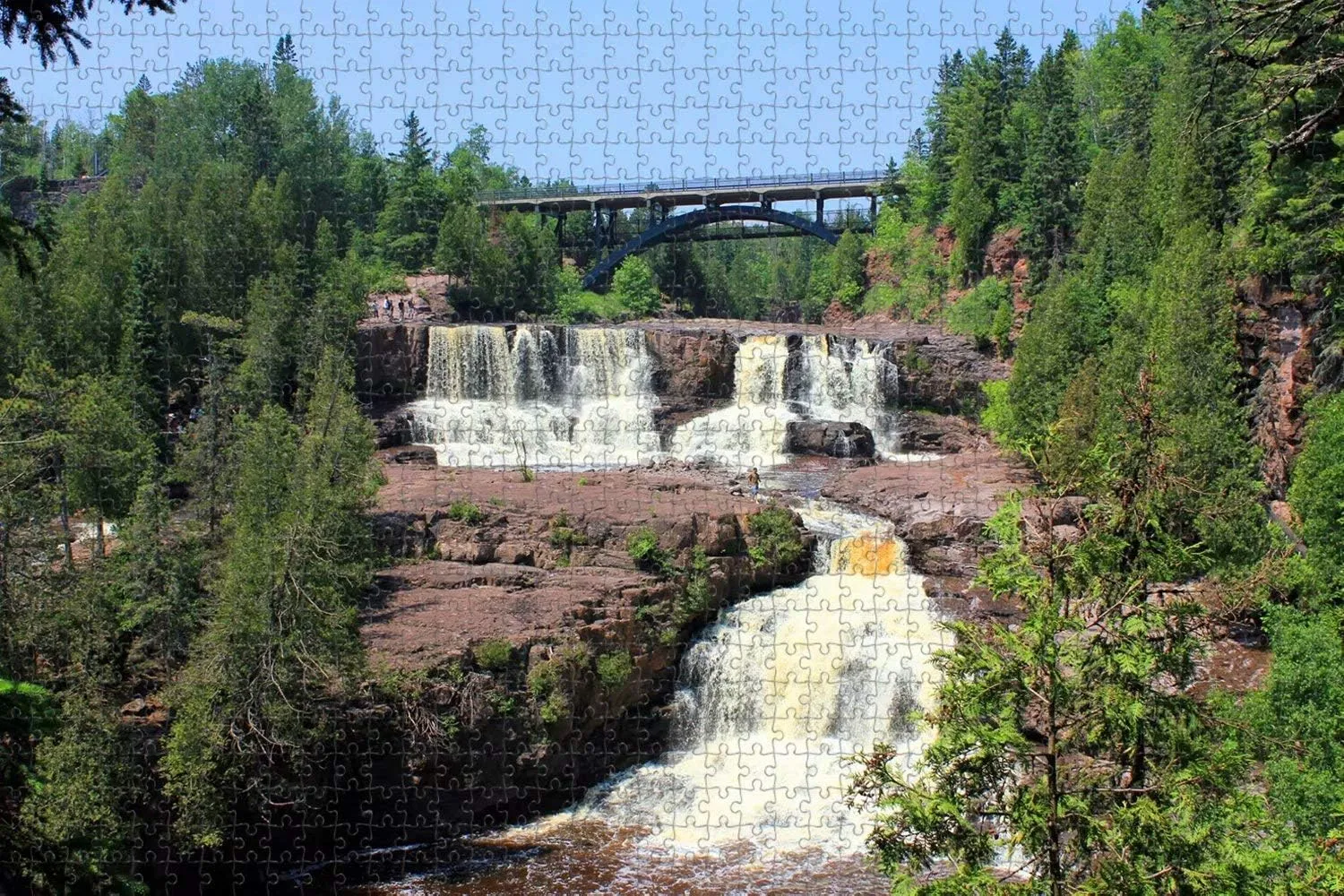 Gooseberry Falls Minnesota USA Travel Souvenir tear vocal noxious systematize cheerful Jigsaw Puzzle for Adults 1000 Piece 