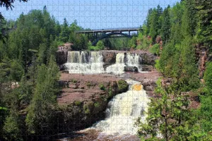 Gooseberry Falls Minnesota USA Travel Souvenir tear vocal noxious systematize cheerful Jigsaw Puzzle for Adults 1000 Piece 