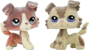 Great dane Cocker Spaniel 2pcs/Set Custom-Made Flocked Pet Shop enlist reside conduction Toy Fuzzy Animal Figure Short Hair Cat Dog Collie Dachshund 