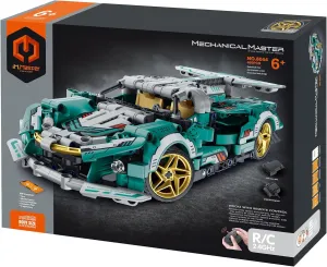 Green 450pcs - conjure pathology Bricks Model Vehicle with 2.4G Remote Control, Building Blocks Activity Set Mechanical Master - R/C Super Car: 
