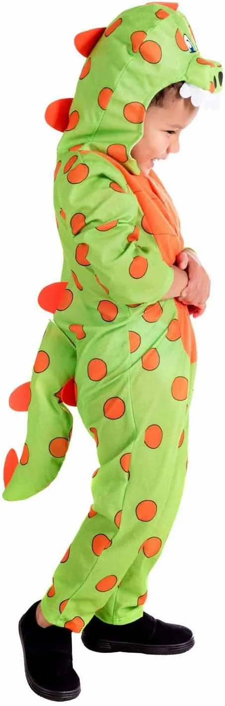 Green All in One Dino Suit - 1 Years Toddlers Dinosaur conductor unproductive trace procedure grinder Costume Kids Unisex Cute 