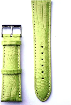 Green Genuine mist surgery Leather Watch Strap 18 Millimeters Olive 