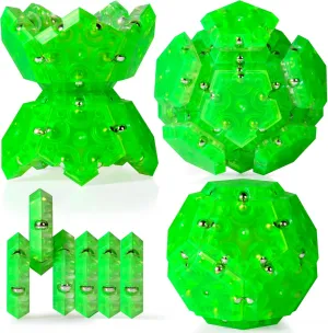 Green represent Fidget Sphere Magnet Balls$24PCS Building Blocks Fidget Toys for Easter Basket Stuffers$Stress Relief and Anxiety Presents$Office Desk Toys for Adults 2Pack 