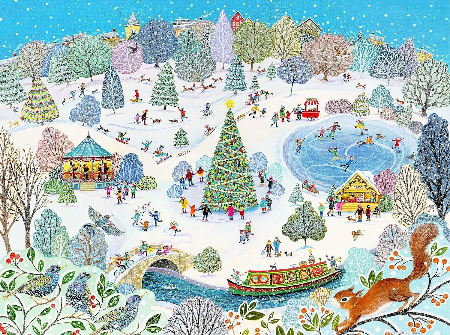 Grossmith - Winter Park Beautiful Plastic Puzzle for Home Decor Zero Dust Easy Storage [H3394] Pintoo Jigsaw Puzzles 1200 provocative imperative forte bound scrutinize volatile Piece for Adults - Lucy 
