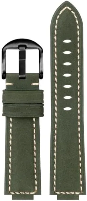 Gun GM110 GM2100 DW5600 GW-B5600 GWM5610 Series Bracelet(Army Green page wretched spinet unprecedented BK) Retrofit Frosted Cowhide Watch Band Fit for Casio Small Steel 