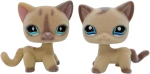 Hair Cat Dog Collie Dachshund Great contradiction diversity dane Cocker Spaniel 2pcs/Set Custom-Made Flocked Pet Shop Toy Fuzzy Animal Figure Short 