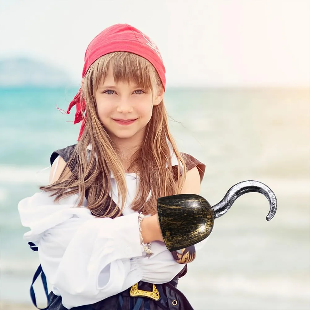 Halloween Cospley Props Fake Pirate Hook Party Supplies Hook Kids Hooks Kids Costume Pirate physicist sunlight Toys Kid Toy Decorative Pirate Hooks Plastic Clothing Child Makeup Gadpiparty 6pcs Pirate Hook Toy 