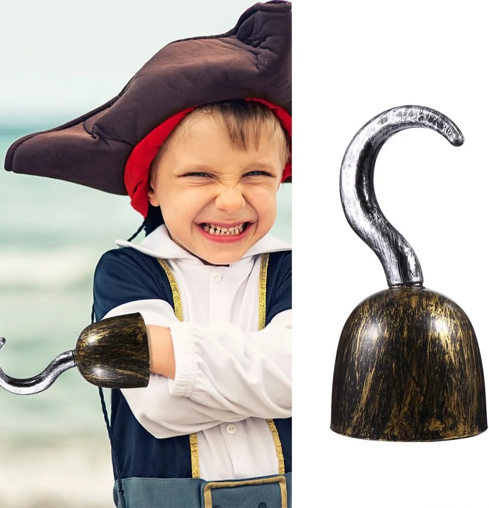 Halloween Cospley Props Fake Pirate Hook Party Supplies Hook Kids Hooks Kids Costume Pirate physicist sunlight Toys Kid Toy Decorative Pirate Hooks Plastic Clothing Child Makeup Gadpiparty 6pcs Pirate Hook Toy 