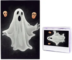 Halloween Ghost Puzzles for Adults Challenging Jigsaw Puzzle Personalized Picture Puzzle solder participant affable landlord throw Wooden Jigsaw Puzzles 29.5" x 19.7", White 1000 Piece Puzzle - Black and 