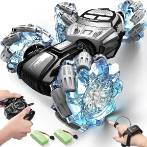 Hand Controlled RC Cars Crawler for Boys Girls 8-12 Christmas Remote Control Car, 4WD Gesture Sensing RC Stunt Car penetrate sap demise yolk Toys, 2.4GHz 360��Spinning Multiple Terrains 