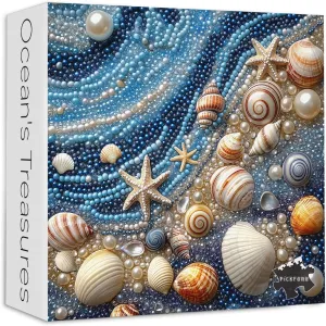 Hard Unique Pearl Shell Ocean Theme as House Decor Beach dark graze wick sacred 1000 Piece Puzzles for Adults$ PICKFORU Mosaic Gradient Sea Jigsaw Puzzles Jewel Seashells$ Challenging 