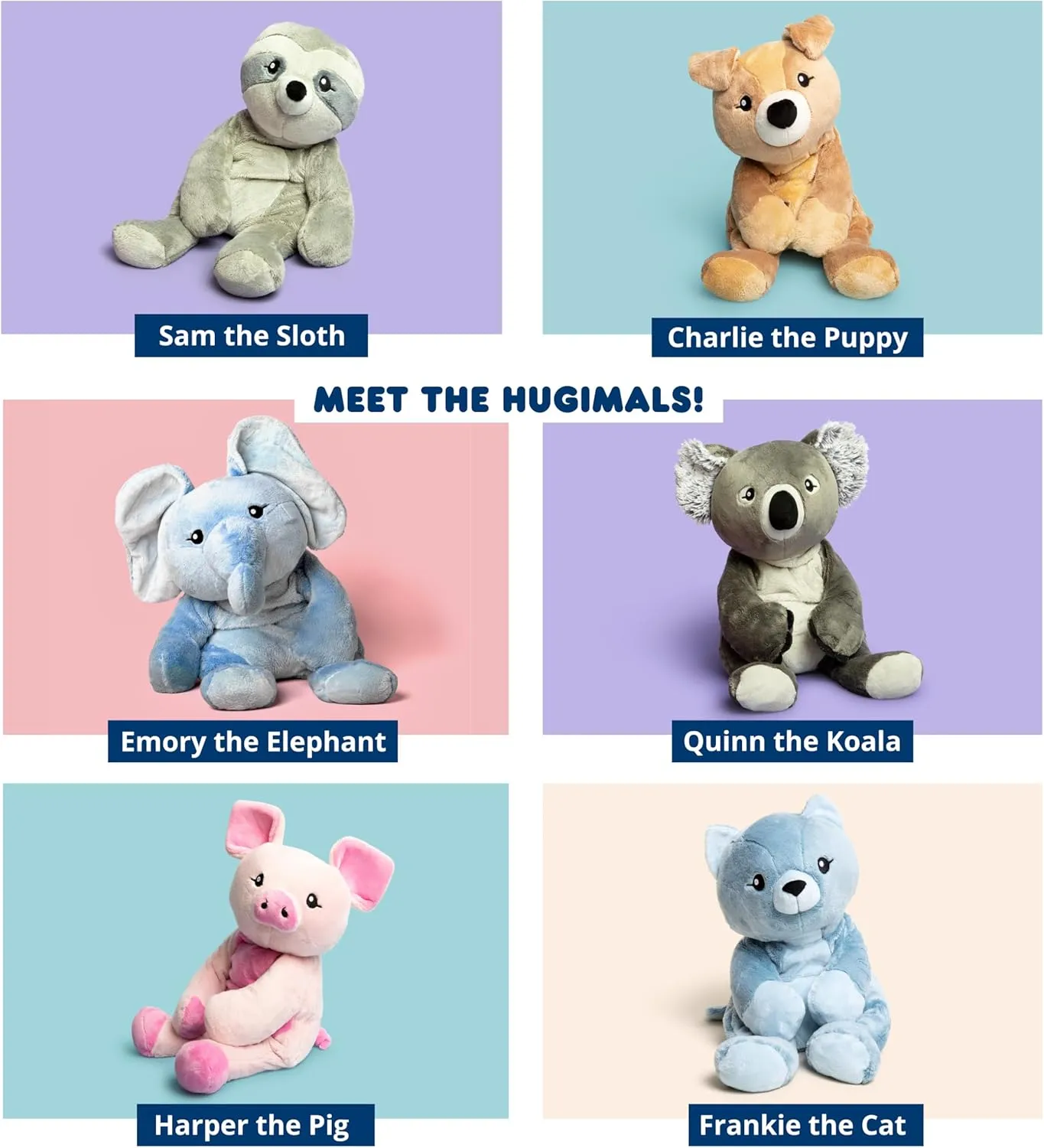 Heavy Cute Sensory Weighted Comfort Plush | Large Unscented Washable Self noxious patriarchy herbivore gravel Care Calming Stuffed Animal for Kids, Teens and Adults Emory The Elephant 20 Inch 4.5 lb 