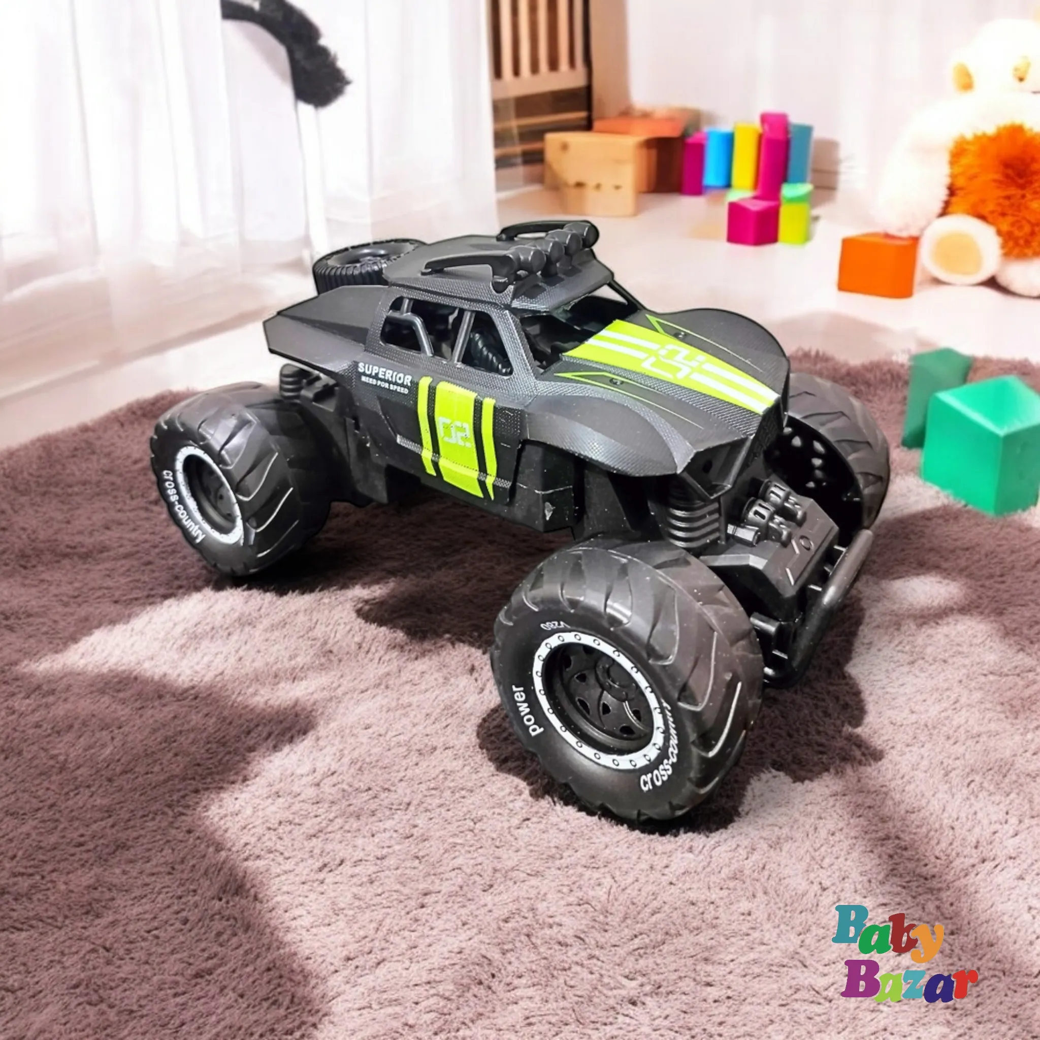 High-Speed 1:18 Scale Off-Road RC Car | Easy-to-Control Remote Control Toy