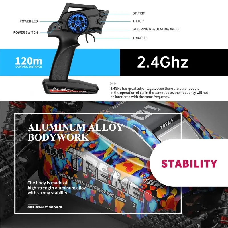 High Speed 4wd Rc Car for Kids 75km/h