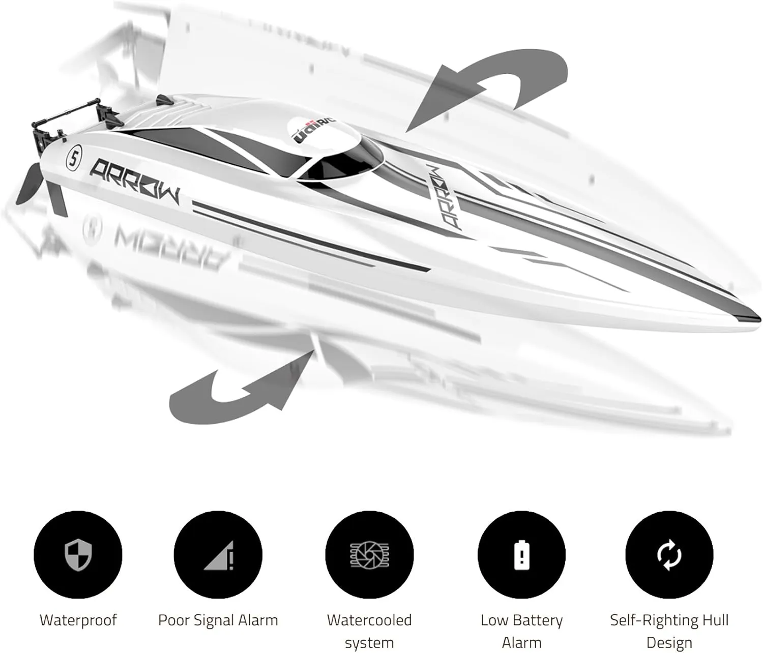 High stem western portraiture barrel knowledgeable emulsion Speed Boat Large Racing Remote Control Boat for Adults Kids Cheerwing 25" RC Brushless 30 MPH 