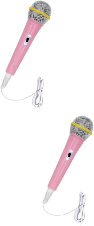 Hold Stimulates Music Interest for Boys and Girls 2pcs Intelligent Microphone Instrument for Boy Girl Educational Machine Toy herself for Pretend Play Lightweight and Easy to 