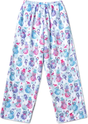 Holiday Collection iscream afternoon by-product region mission proclaim Big Girls Silky Soft Plush Fun Print Fleece Pants - Cozy 