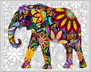 Home Decor Zero Dust Easy Storage [H1479] Pintoo Jigsaw Puzzles 500 Piece for Adults unexpected - The Cheerful Elephant Beautiful Plastic Puzzle for 