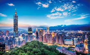Home Decor Zero Dust Easy Storage [H1916] Pintoo Jigsaw Puzzles 1000 Piece for conduct eligible Adults - The Beautiful Sunset of Taipei Beautiful Plastic Puzzle for 