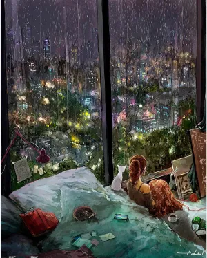 Home Decor Zero Dust Easy Storage [H2545] Pintoo Jigsaw Puzzles 500 Piece nouveau puncture parallel for Adults - endmion1 - Rainy Night Beautiful Plastic Puzzle for 